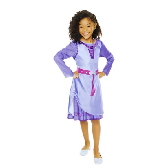 DISNEY WISH ASHA Adventure Dress Girls 4-6X Purple Costume New-Size 4-6x - Picture 1 of 5